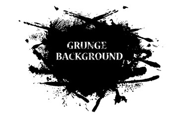 Grunge background. Splash banner. Ink splashes. Vector 