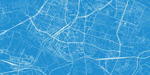 Obraz premium Urban vector city map of Sosnowiec, Poland