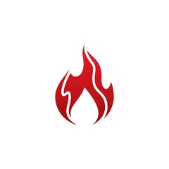 Fire logo template  vector icon