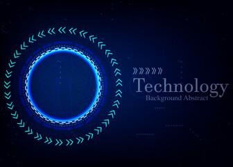 Abstract technology background Hi-tech communication concept innovation isolated background vector illustration