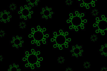 Covid-19 Coronavirus concept inscription typography design logo. World Health organization WHO introduced new official name for Coronavirus disease named COVID-19 dangerous virus vector illustration