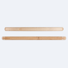 Wooden cutting board on a white background