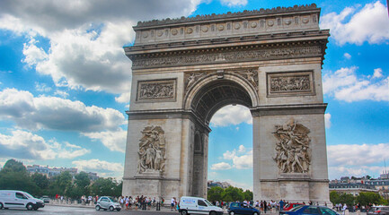 The Arc de Triomphe de l'Étoile, Paris, France