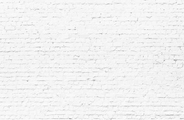 White brick wall background or texture