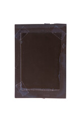 Real analog film Scan of the negative film in paper.With white space.