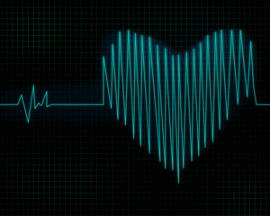 Illustration abstraction of heartbeat line, valentine's day love heart, heart beat pulse graphic...