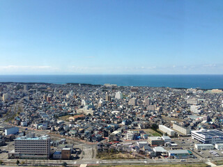 上空から見た街並み