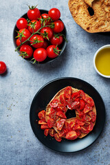 Friselle with tomato, oil and origano