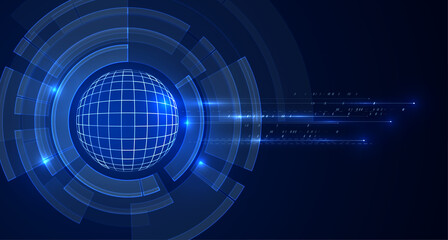 Fototapeta premium Abstract technology background