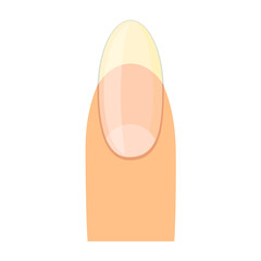 Female finger icon. Simple flat vector illustration isolated on white background.