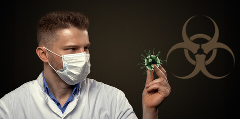 Young doctor against new Coronavirus 2019-nCoV