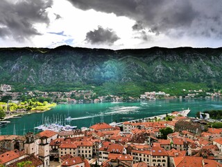 view of the city of kotor montenegro