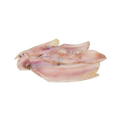 Sturgeon fillet on white background