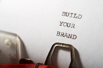 Build your brand text
