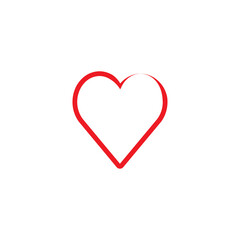 Hearth love icon vector