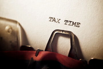 Tax time text