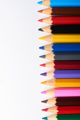 Крупным вверх макрос выстрел цвета карандашом куча карандашом наконечники