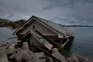 2011年　女川　津波　被害　風景