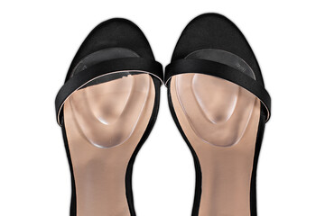 Anti-slip shoe pads for safe walking. The sole pads are isolated on the white background.