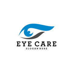 Creative Eye Concept Logo Design Template, Eye Care logo design Vector, Icon Symbol