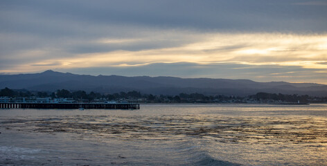 Sunrise pano in Santa Cruz