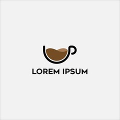 Coffee logo vector design template. Vector icon coffee shop labels
