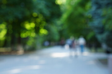 Fototapeta premium people walking in the city