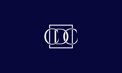 Alphabet letter icon logo CDC
