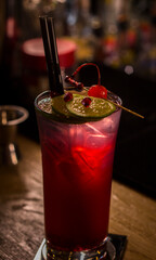 coktail in pomegranate