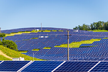 Solar park construction area