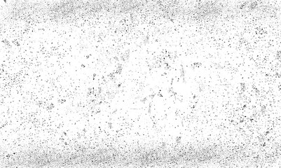 Scratch grunge background white and black. Grunge dust overlay texture background for banner and wallpaper. Dirty distress texture vector for poster and backdrop. Old paper, vector illustration
