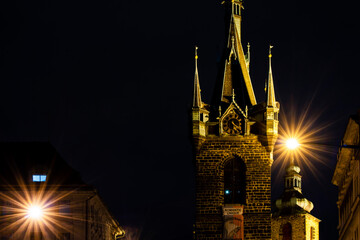 Henry's Tower in Prague night