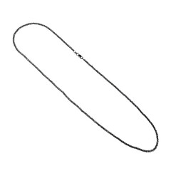 Silver jewelry chain bracelet necklace isolated on white 