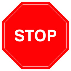 stop road sign