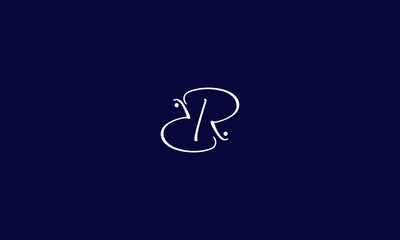Alphabet letter icon symbol monogram logo RR