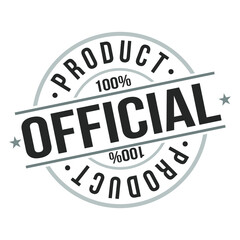 Official Product Stamp Design Vector Art Badge.