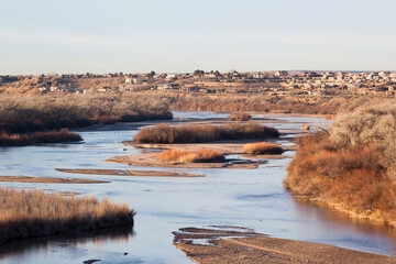 Landscape with a River in New Mexico