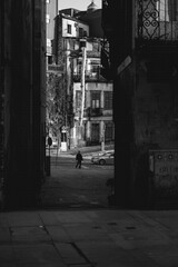 Calles de Lisboa en blanco y negro