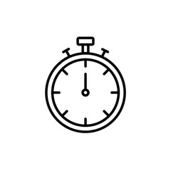 Stopwatch Icon Vector Logo Template
