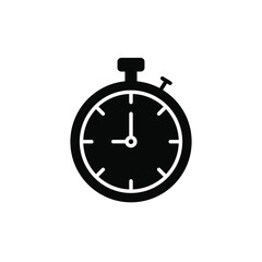 Stopwatch Icon Vector Logo Template