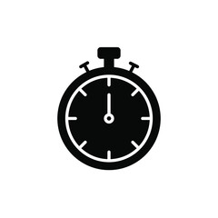 Stopwatch Icon Vector Logo Template