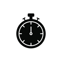 Stopwatch Icon Vector Logo Template