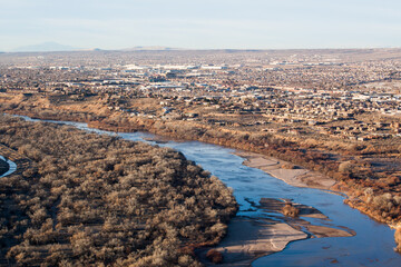 Landscape with a River in New Mexico