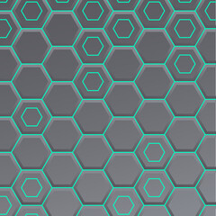 Hexagon net wallpaper. Cell metal background. 
