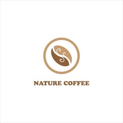 Coffee logo cup vector design template. Vector icon coffee shop labels