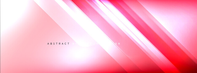 Motion concept neon shiny lines on liquid color gradients abstract backgrounds. Dynamic shadows and lights templates for text