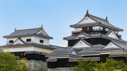 Fototapeta na wymiar Ancient Matsuyama Castle in Matsuyama, Ehime, Japan