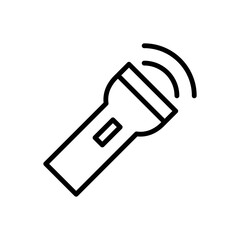 Flashlight Icon Vector Illustration Design in Trendy