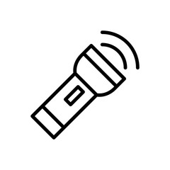 Flashlight Icon Vector Illustration Design in Trendy