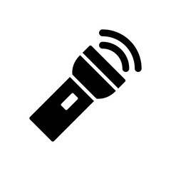 Flashlight Icon Vector Illustration Design in Trendy